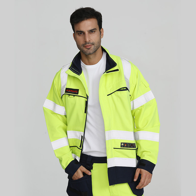 Wholesale Fluorescent Men's Work Safety Jackets