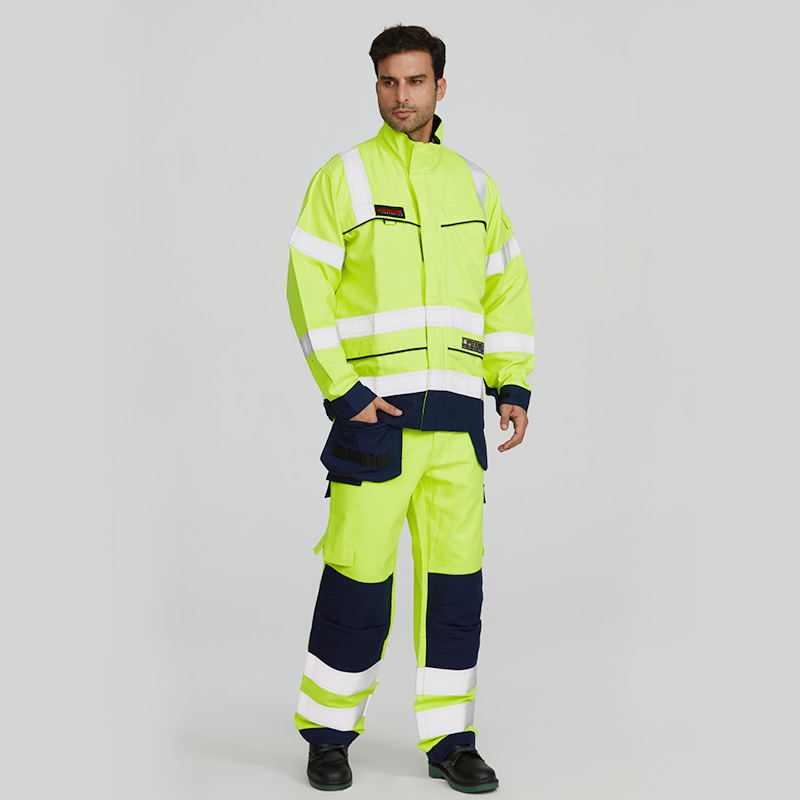 FR Suit with Highly visible Reflective Tape