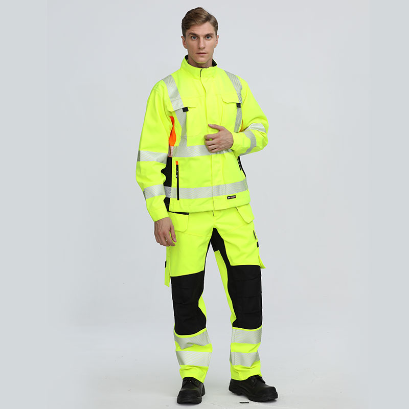High-Visibility Reflective Safety Construction Workwear Suit